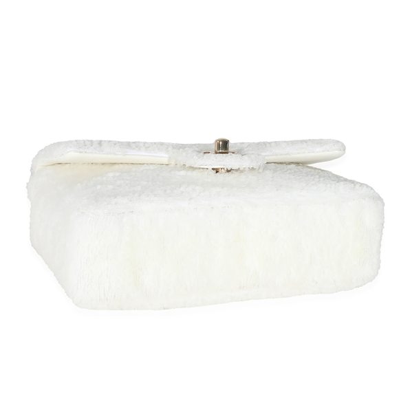Chanel White Sequin Mini Single Flap Bag - Picture 4 of 5